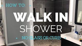 How to Build a Walk In Shower  Curbless  Durock Shower [upl. by Favian525]