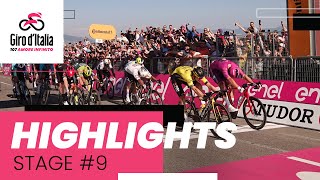 Giro dItalia 2024  Stage 9 Highlights [upl. by Ahsiuqal993]