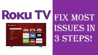 How To Fix Almost All Roku TV IssuesProblems in Just 3 Steps  Roku Not Working Restart Update [upl. by Kiker804]