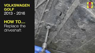 Volkswagen Golf 2013  2016  Replace the driveshaft [upl. by Henke]