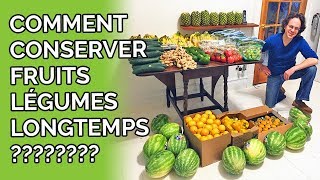 COMMENT CONSERVER FRUITS ET LÉGUMES LONGTEMPS  Vlog 201117 [upl. by Etnovaj863]