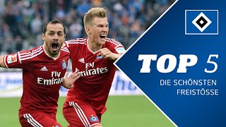 TOP 5  Die schönsten Freistöße des HSV [upl. by Acinorahs]