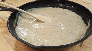 Sausage Gravy Quick Version  Recipe Only The Hillbilly Kitchen [upl. by Aihseyn]