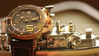 UNBOXING Panerai’s new Bronzo PAM 968 Submersible  first look [upl. by Eiramadnil]