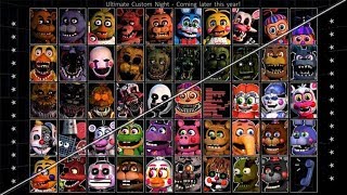 Speed Edit FNaF  Ultimate Custom Night Selection Screen Adventure Version [upl. by Geis]