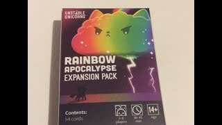 Unstable Unicorns  Rainbow Apocalypse Expansion [upl. by Tricia72]