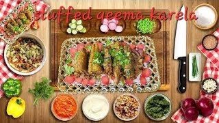 STUFFED QEEMA KARELA COOKING BY ZARAS KITCHEN [upl. by Gambrell587]