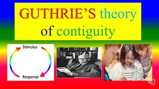 GUTHRIES THEORY OF CONTIGUITY  Learning  Psychology  Applied psychology for Nursing [upl. by Ahsenad720]