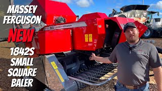 NEW Massey Ferguson 1842S Small Square Baler [upl. by Nylcoj]