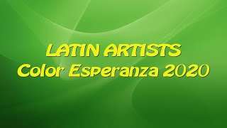 COLOR ESPERANZA 2020  Letra con Artistas [upl. by Noiz310]