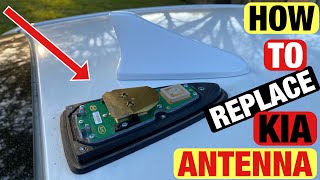 STEP BY STEP HOW TO REPLACE KIA CAR ANTENNA  USE THIS METHOD ON HYUNDAI CARS TOO KIA HOWTO [upl. by Hull]