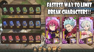 7ds Grand Cross Fastest Way To Farm Grimoires amp Limit Break Characters [upl. by Wittenburg]