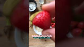 Easy Healthy Strawberry Banana Pancakes Recipe  DELICIOUS [upl. by Dietrich517]