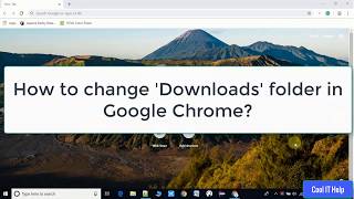 Google Chrome Settings  How to change the download Folder Location [upl. by Annayrb]