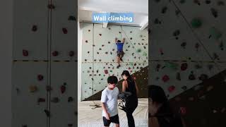 Wall climbing 😀 wallclimb wallclimbing [upl. by Neri]