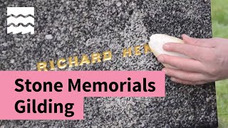 How to Conserve Gilding on Stone War Memorials [upl. by Anoyk234]