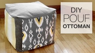 How to Make a Pouf Ottoman [upl. by Padriac]