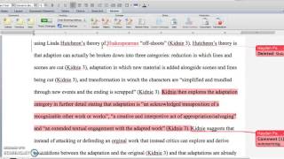 How to proofreadedit mark papers in MS Word [upl. by Airet615]