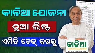 Kalia Yojana New List Check Online  How To Check Kalia Yojana Beneficiary List 2023 Odisha [upl. by Attenra]