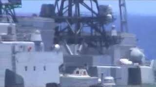 12 USS Chancellorsville Avoids Collision with Russian Destroyer Udaloy I DD 572 [upl. by Onfre97]