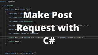 How to Easily Make Post Requests in C Using RestSharp  C Tutorial [upl. by Palestine780]