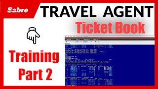 Book Ticket in Sabre Red Workspace  Travel Agency Course Part 2 [upl. by Ahsimac]