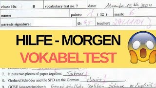 Hilfe Morgen Vokabeltest  Wie du in kurzer Zeit viele Vokabeln lernst [upl. by Sandry460]