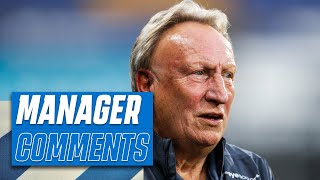 MANAGER COMMENTS  Neil Warnock discusses the Carabao Cup defeat [upl. by Atsugua157]