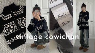 knitting  귀여움은 추위도 이긴다  vintage cowichan sub [upl. by Tai]