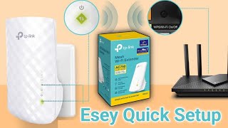 How to set up and connect a TpLink RE200  AC750 Mesh WiFi Range Extender Quick amp Easy Tutorial [upl. by Nirrok87]