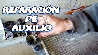 MIRA COMO REPARO ESTE RADIADOR plástico de auto [upl. by Haleemak]