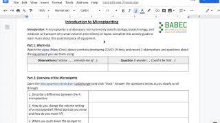 Overview Intro to Micropipetting [upl. by Critchfield]