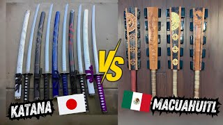 Katana VS Macuahuitl ¿Cual gana Dos miticas Armas se enfrentan [upl. by Columba59]