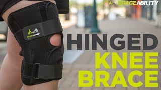 BraceAbility Bariatric Knee Brace with Hinges for Meniscus Tears and Arthritis Joint Support [upl. by Douty]