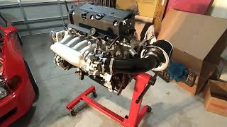 KSeries Swap  Pt 1  The K24A2 engine setup [upl. by Eboj64]