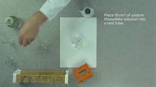 Edexcel Core Practical 91 GCSE C71 Rate of reaction measure colour change of sodium thiosulfate [upl. by Alue]