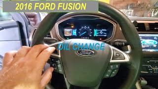 2016 Ford Fusion oil change [upl. by Ansel253]