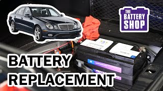 MercedesBenz E320 20032009  New Battery Install [upl. by Montano952]