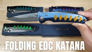 ULTIMATE FOLDING EDC KNIFE MCUSTA KATANA REVIEW [upl. by Svensen831]