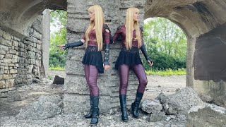 STILETTO Lita Ford  Harp Twins Electric Harp [upl. by Ecirtnas326]