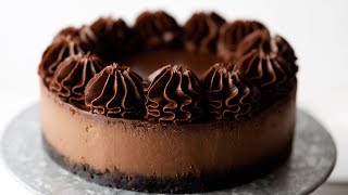 Creamy amp Rich Double Chocolate Cheesecake  Easy Recipe No BainMarie Required [upl. by Olga]