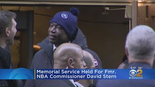 Memorial Service Held For Former NBA Commissioner David Stern [upl. by Rosenbaum]