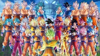 DBXV2  Mod Goku 28 Transformations [upl. by Nalyad615]