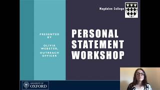 How to Write a Good Personal Statement for Oxford [upl. by Craven]