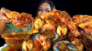 KING CRAB SEAFOOD BOIL MUKBANG  DESHELLED  SEAFOOD BOIL MUKBANG  Seafood  Mukbang [upl. by Aciretehs]