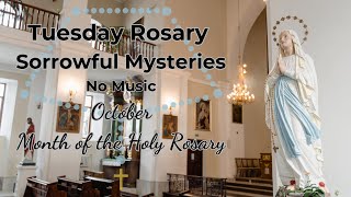 Tuesday Rosary  Sorrowful Mysteries  October Month of the Holy Rosary  Serene Catholic Church [upl. by Andel]