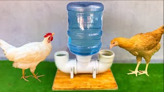 making chicken water drinker from carboy and pimash pipe [upl. by Sakiv699]