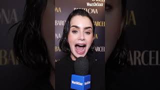 Lily Collins  Theatre Gone Wrong theatre theater emilyinparis lilycollins [upl. by Remat]