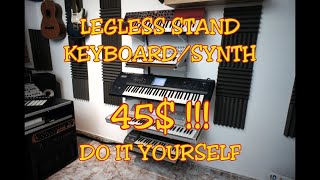 Synth  keyboard stand legless floating compact and cheap [upl. by Aissyla]