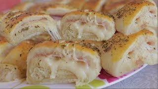 JOELHOS DE QUEIJO COM PRESUNTO  LANCHE FÁCIL kdeliciacozinha [upl. by Dermott]